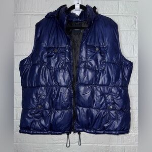 FADED GLORY 3X women’s Puffer Vest with hood sz 3X ✨